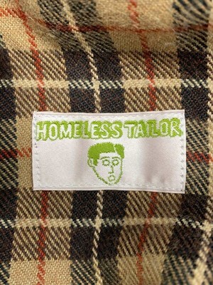 HOMELESS TAILOR OTHER STEAL POCKET JACKET FREE WOOL Brown CHECK 