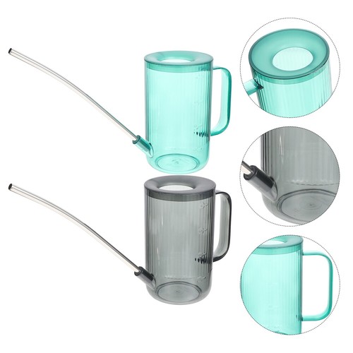 2 Sets Stainless Steel Watering Can Garden Mini for Indoor Plants