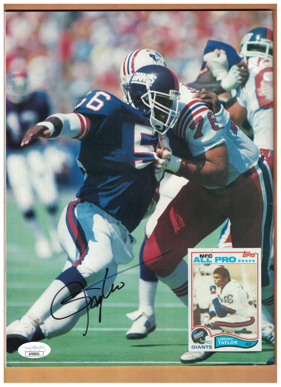 Andre Ware & Lawrence Taylor Autographed Beckett 1990 JULY Magazine Signed JSA 