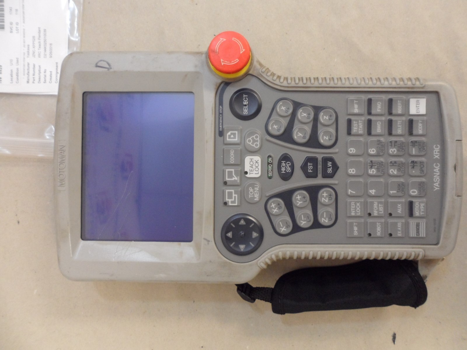 motoman teach pendant