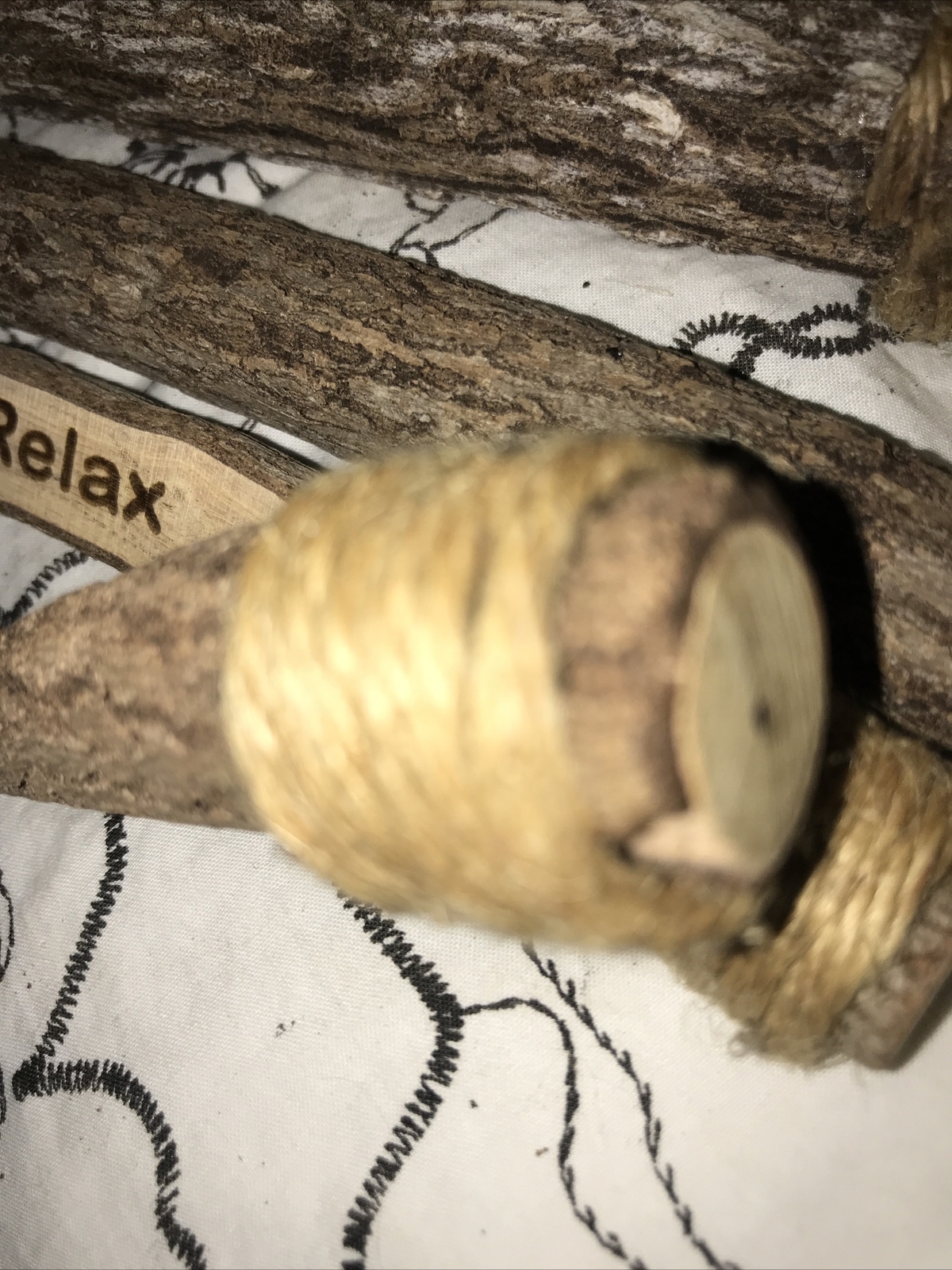 Pencils Bark Wood Natural Carved With Labels Dream Relax Affirmations &hellip;rustic