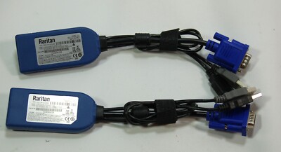 Lot of 2 Raritan D2CI M-DVUSB Cables D2CIM-DVUSB