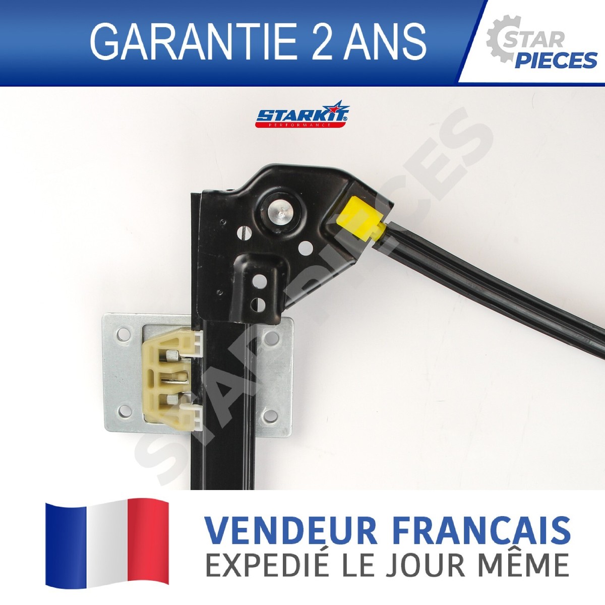 Lève-vitre électrique Avant Gauche Pour Audi A3 (8L) 5 Portes (1996-2003) - Référence 8L4837461 - Compatible Conducteur - 12