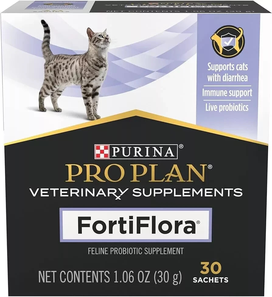 Purina FortiFlora Pro Plan Veterinary Probiotic Cat Supplement - 30 Sachets