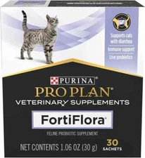 Purina FortiFlora Pro Plan Veterinary Probiotic Cat Supplement - 30 Sachets