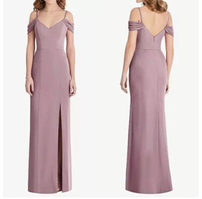 NWT After six off shoulder gown dress dusty rose chiffon bridesmaid prom new | eBay NWT After six off shoulder gown dress dusty rose chiffon bridesmaid prom new | eBay