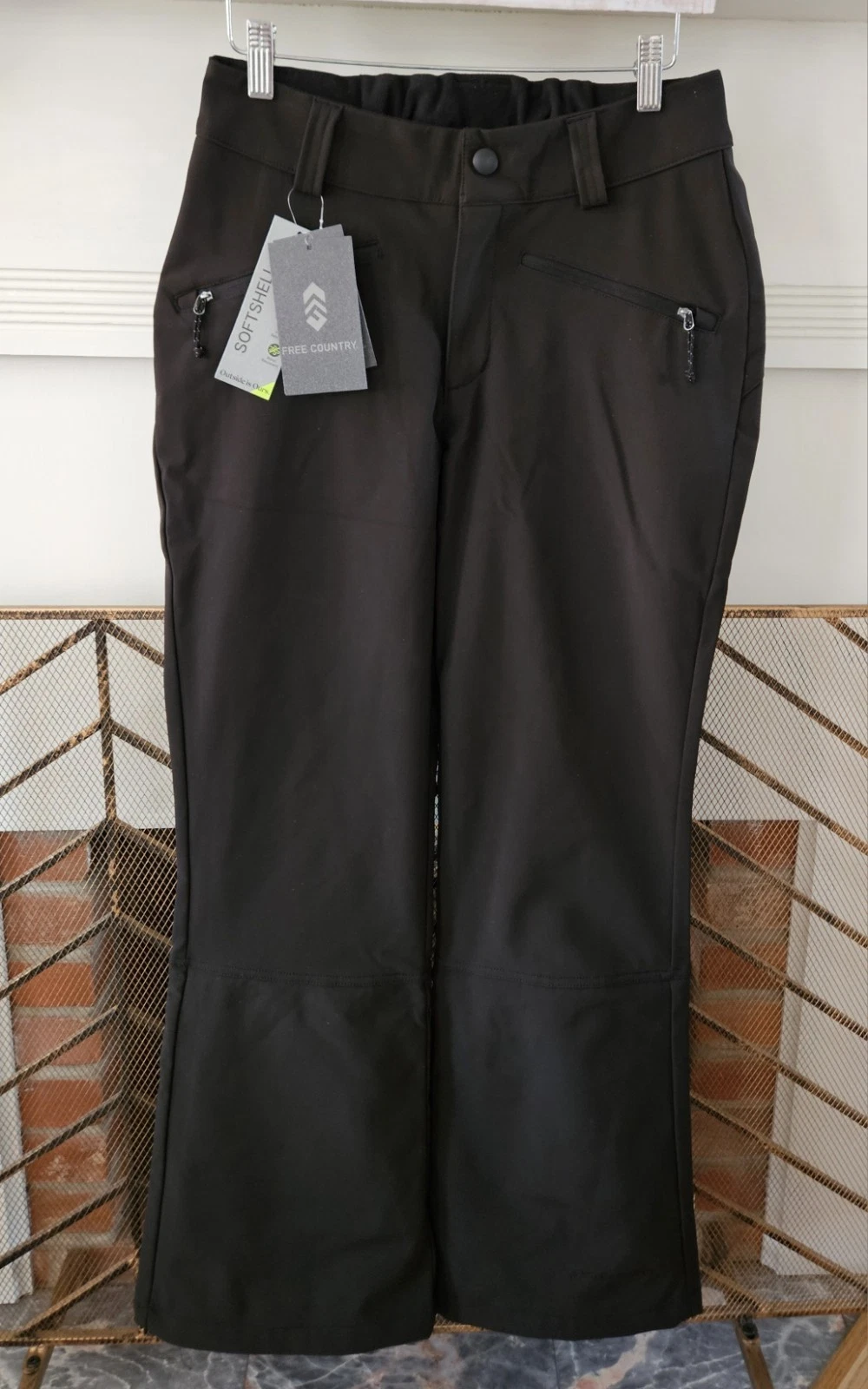Free Country Women's Softshell Snow Ski Pants. Black. Sz. Small (4/6) NWT
