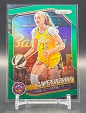 2025 Panini Prizm WNBA Cameron Brink Green Prizm #87 Los Angeles Sparks