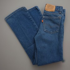 Vintage 90s Levi's 512 Orange Tab Jeans Made USA Youth Boys Slim 11 22WX25L vtg