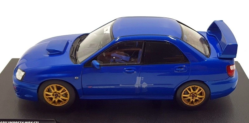 Solido 1/18 Scale S1812301 - 2003 Subaru Impreza WRX STI - Sonic Blue - Image 4 of 4
