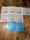 Lot of 9 Vintage OEM NES Nintendo Hard Clamshell Plastic Cases - Blue And Clear