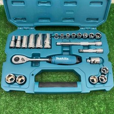 Makita B-65573 23-Piece Ratchet Socket Set Used/Beauty, 3/8" & 1/2"