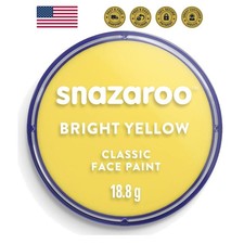 Classic Face and Body Paint, 18.8g Pot, Bright Yellow