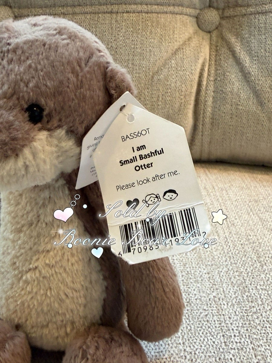 Jellycat small Bashful Otter BNWT - Retired & Rare - 100