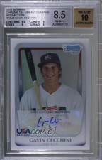 2011 Bowman Chrome 224/417 Gavin Cecchini #18U-3 BGS 8.5 Auto 0t3