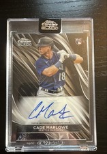 2024 Topps Chrome Black CADE MARLOW Autographs #CBA-CMA (AU, RC)