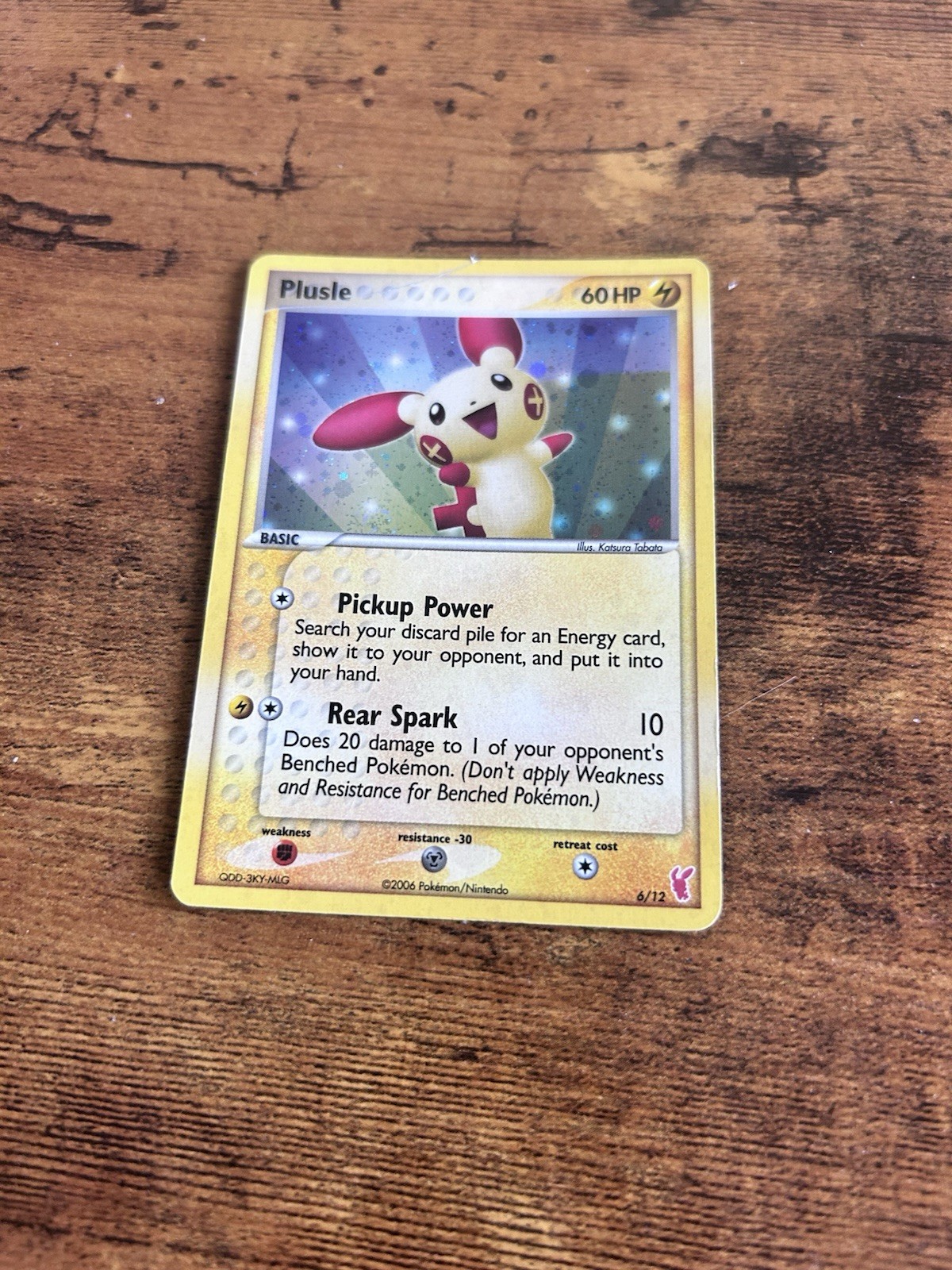 Pokemon TCG Plusle 6/12 EX Trainer Kit 2 Common Holo English 60 HP 2006