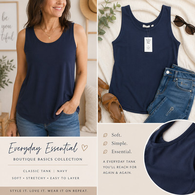 Classic Elements Blue Tank Top