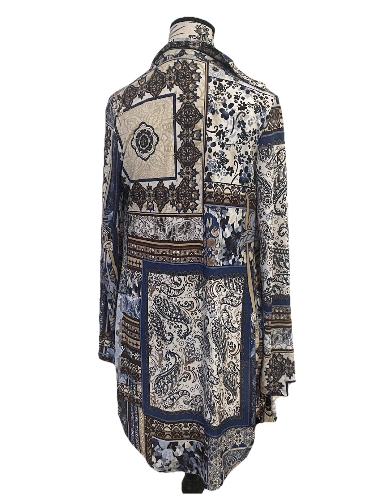 Retro Long Button Down Multicolor Stylish jacket … - image 5