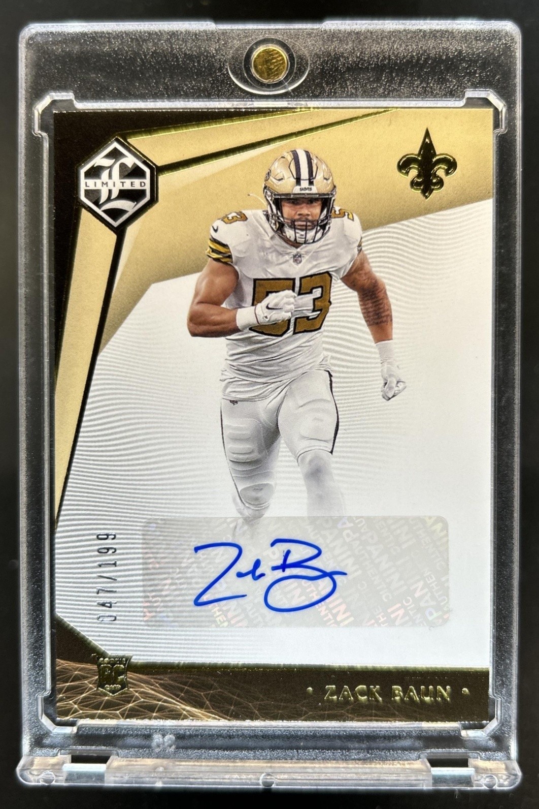 Zack Baun Panini Limited #244 Autograph