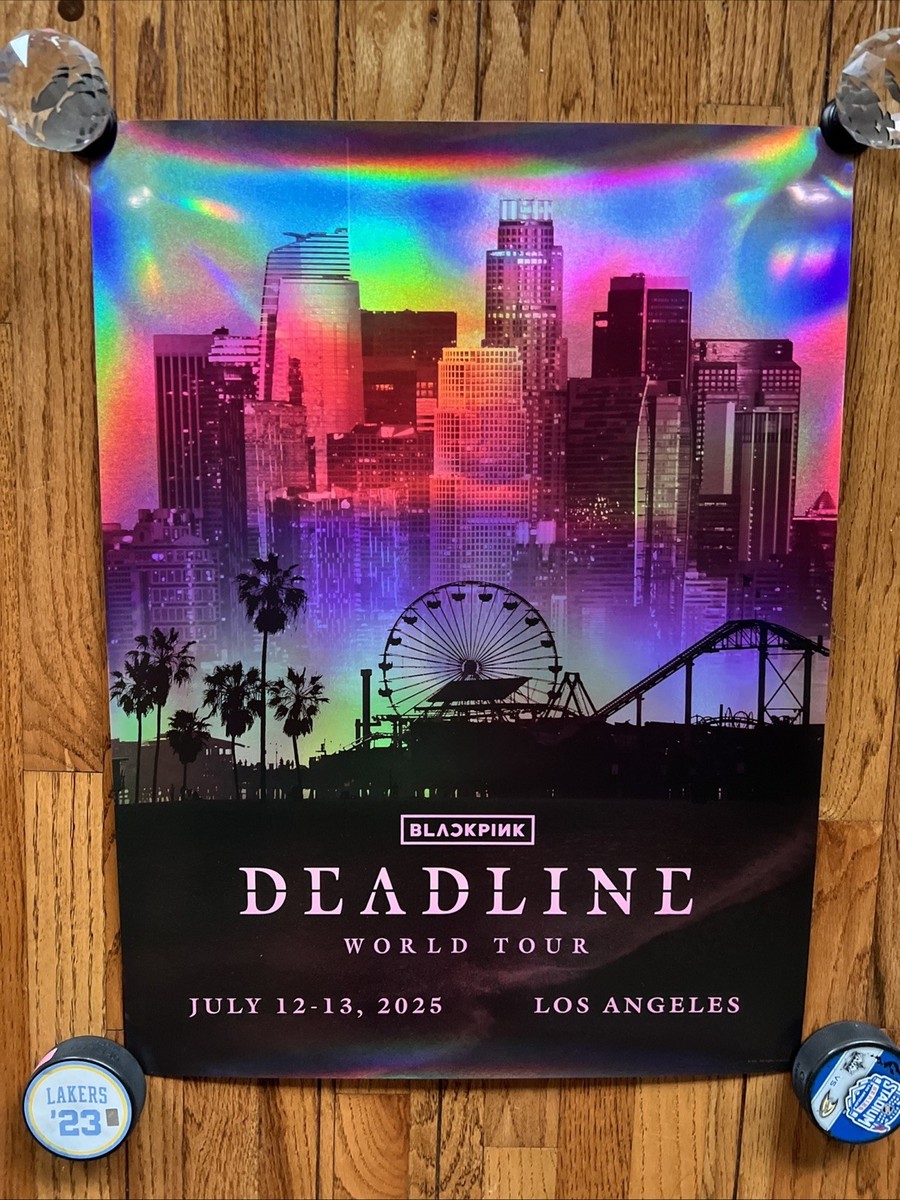 Blackpink Deadline World Tour Los Angeles Poster June 12-13, 2025