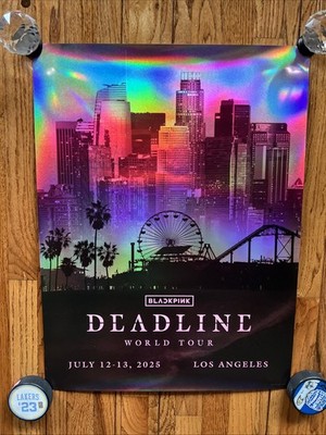 Blackpink Deadline World Tour Los Angeles Poster June 12-13, 2025