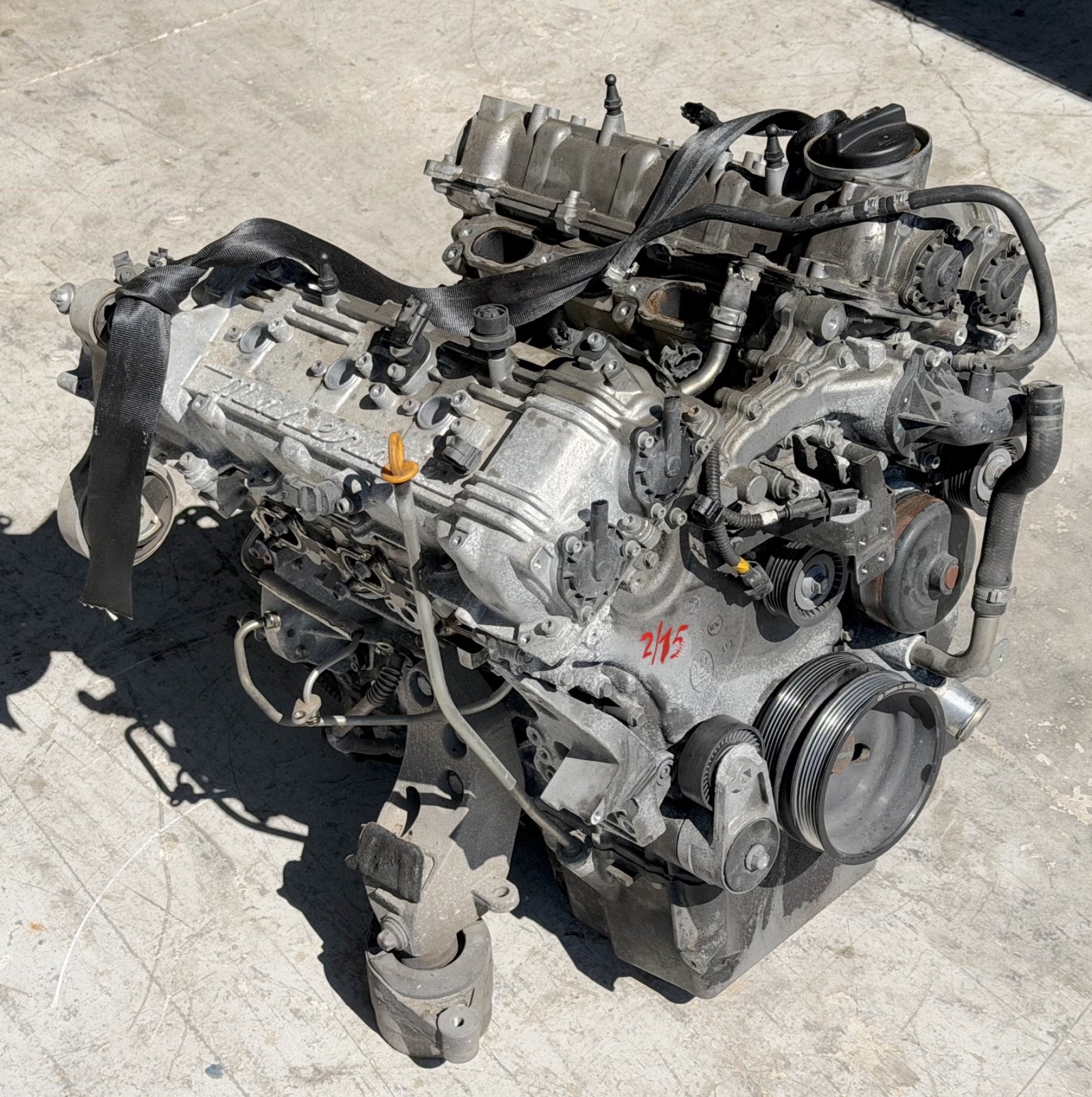 2014 - 2018 Maserati Ghibli Base Engine Motor 3.0 Liter 110.000 Runs but SMOKES