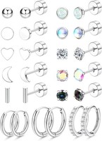 Helix Piercings Set 13 Paare Hypoallergen Chirurgenstahl Silber Gold Zirkonia