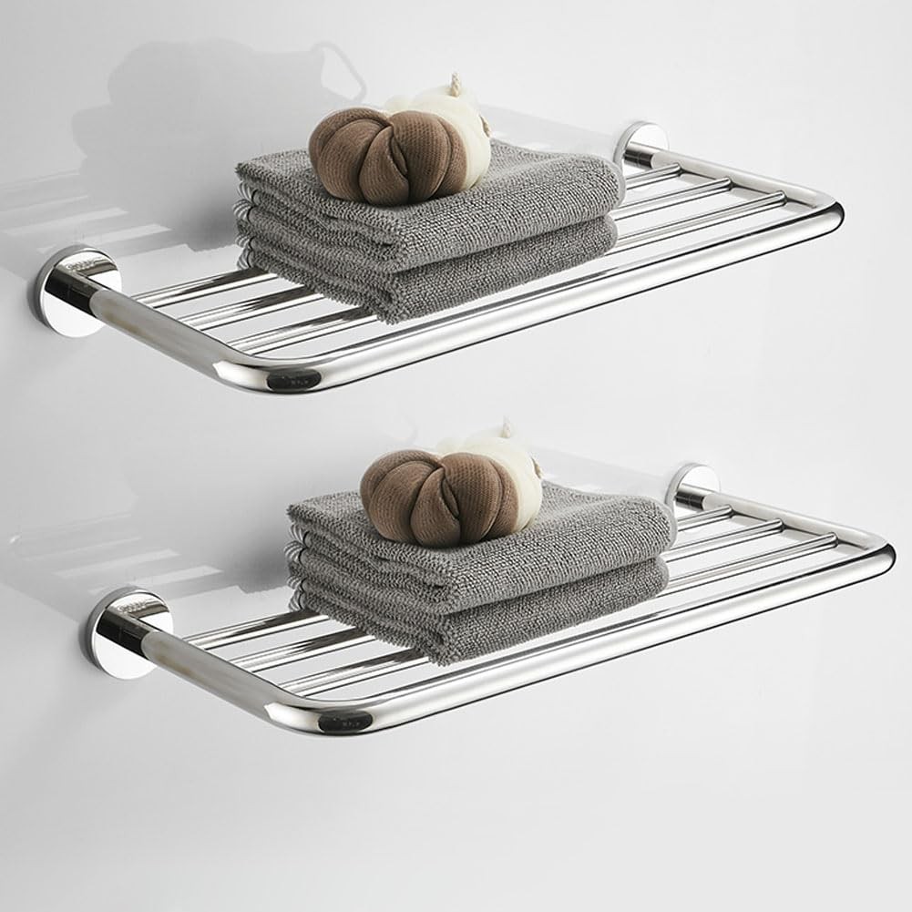 Racks For Bathroom Wall Mounted, 24 Inch Towel Shelf For Bat