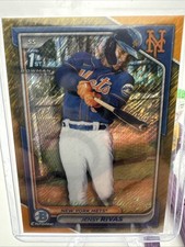 2024 Bowman Chrome 1st Jensy Rivas Gold Shimmer Refractor /50 #BCP-251