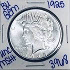 1925 BU UNCIRCULATED SILVER PEACE DOLLAR AUTHENTIC U.S. MINT FREE SHIPPING 3968