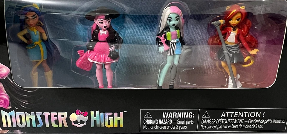 Monster High Minis Vinyl Toy Mini Dolls Figures Legend Toys Mattel Set of 4 NIB - Image 3 of 4