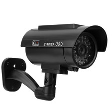Solar Powered Dummy Security Camera With Flashing LED Light Excellent