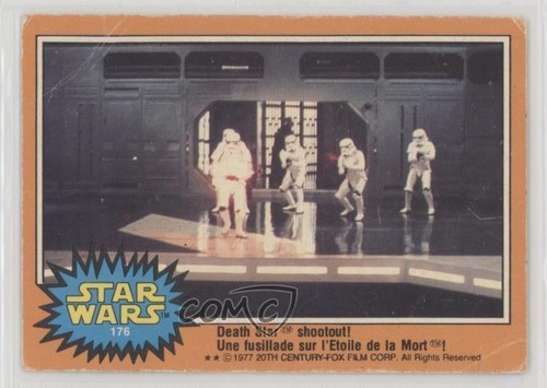 1977 OPC Star Wars #176 Death Star shootout! — Raw