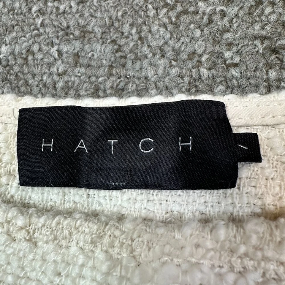 HATCH Maternity Shift Mini Dress White Thick Stitch Women's Size 1 - Image 2 of 4