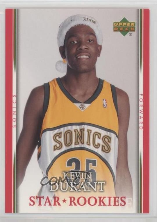 2007-08 Upper Deck Star Rookies Santa Hats Kevin Durant #SH-KD 0ls