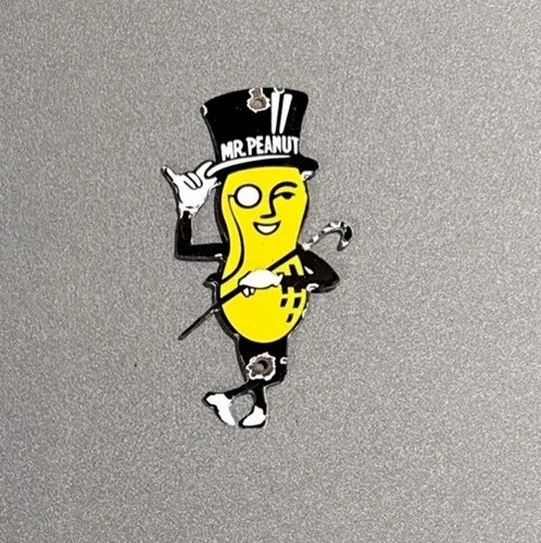 VINTAGE PLANTERS MR PEANUT PORCELAIN SIGN CAR GAS TRUCK OIL MOTORCYCLE