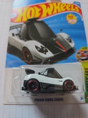 2026 HOT WHEELS PAGANI ZONDA CINQUE EXOTICARS 4/10 WHITE “TOONED