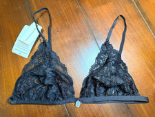 WICKED DONNOLA - BRALETTE SUPER SEXY SECRET FLING 167 - PIZZO - NERO - XL - NUOVO CON ETICHETTE!