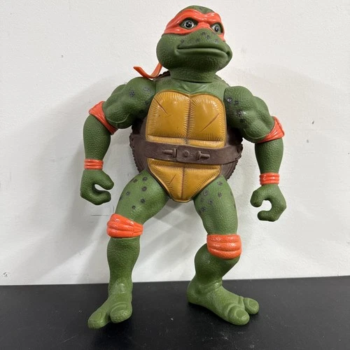 VTG 1992 TMNT Ninja Turtles 13” Figure Mirage Playmates Michaelangelo Orange