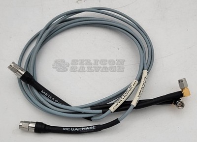 Lot 2 MegaPhase SMA Male to SMA Right-Angle Male RF Microwave Cable CM8-S1S7-48