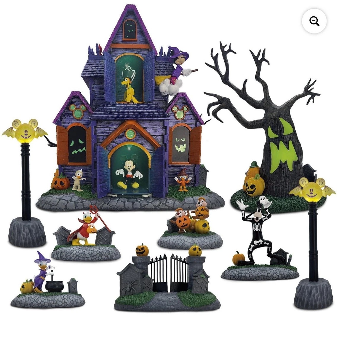 Disney (1598494) 12-Piece Halloween Village Set for sale