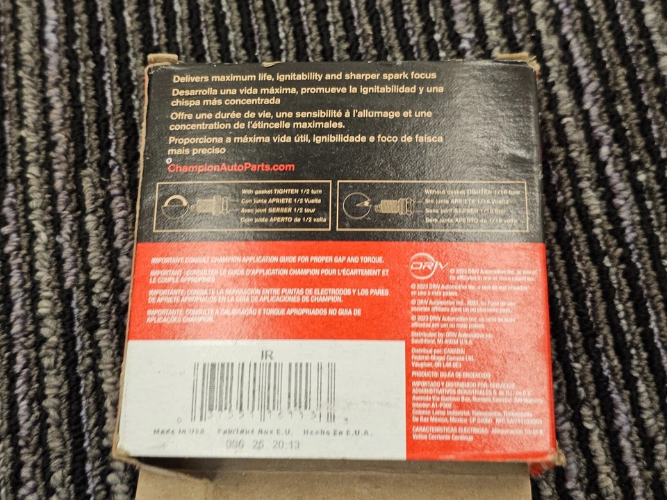 (CANTIDAD 4) Champion 9407 RER8ZWYCB4: Bujía para Honda Civic 2006-2022, CR-V Foto 3 de 4
