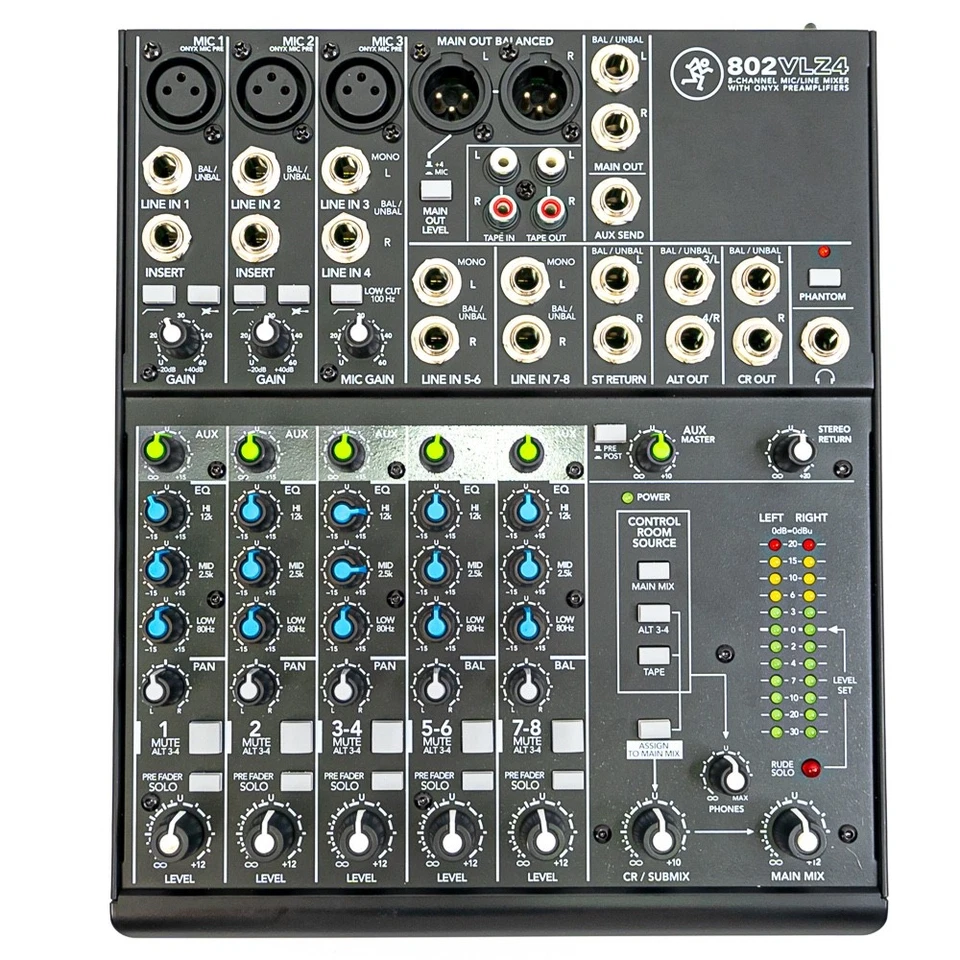Mackie 802VLZ4 8-Channel Analog Mixer with Power Supply - Image 2 of 4