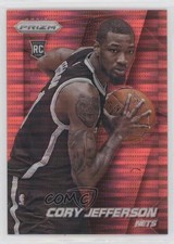 2014-15 Panini Prizm Red Pulsar Prizm /25 Cory Jefferson #295 Rookie RC