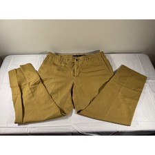 Incotex Classic Fit Pattern B Trousers Mens 38 Mustard Tan Chino Pants Slowear