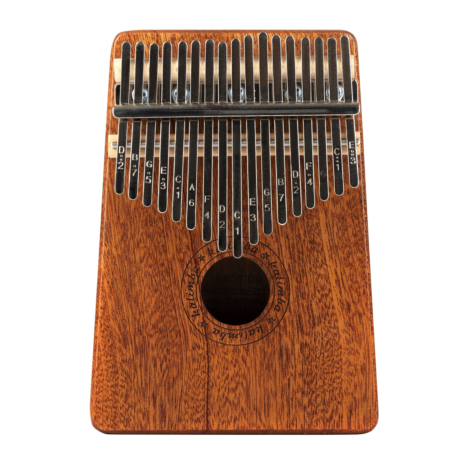 FK-1 Kalimba Mahagoni 17 Tne C-Dur Hochglanz Samtbeutel Mikrofasertuch 4690₽