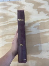 Trains Vintage 1943 Book Magazines Full Set