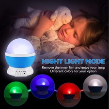 LED Star Projector Night Light 360  Rotating Galaxy Lamp Remote Control