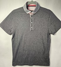 Jiggler Lord Berlue Polo Shirt Small S Blue White Stripe Kensington Mod Indie JL